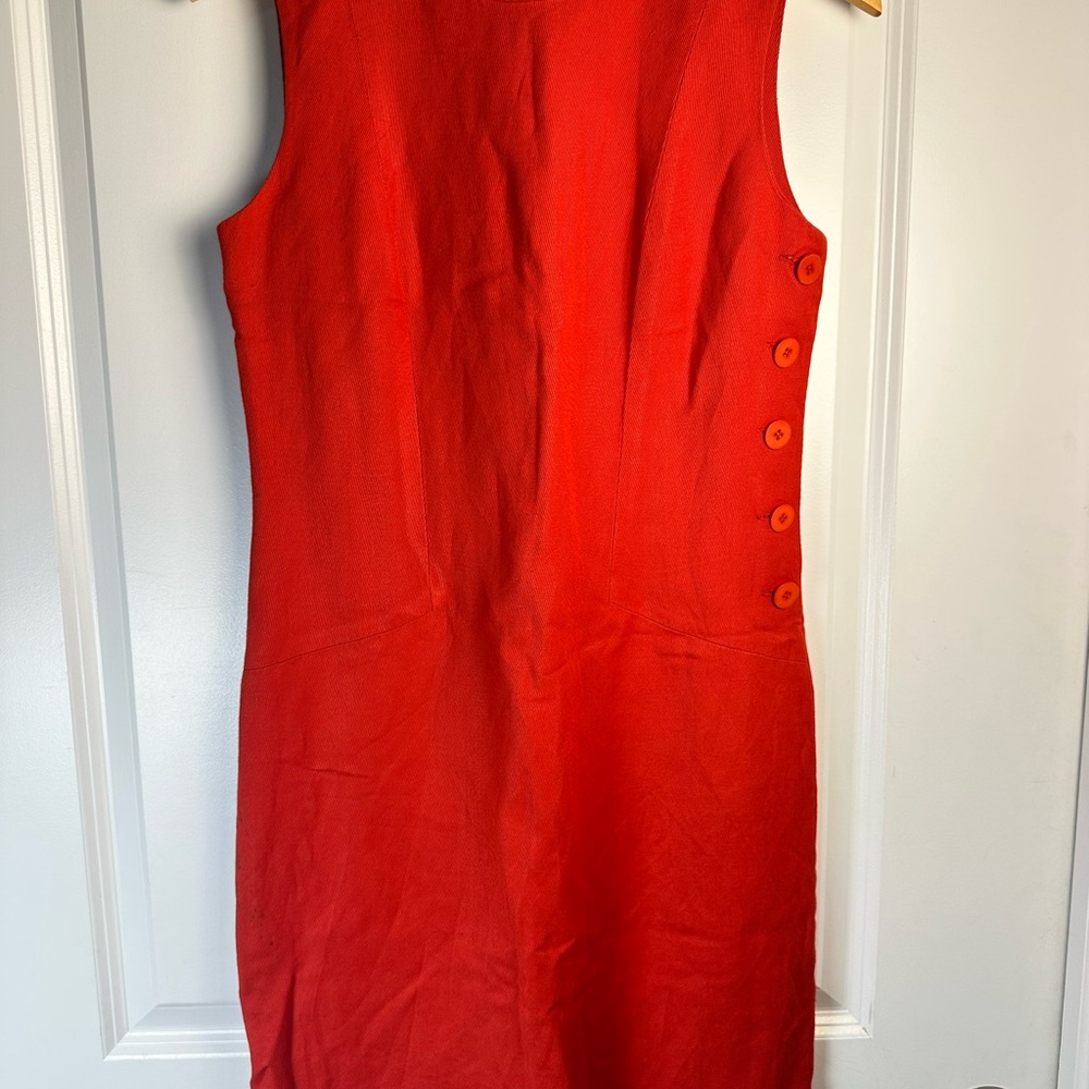 Ann Taylor Vibrant Red Dress size 6 - Picture 5 of 8